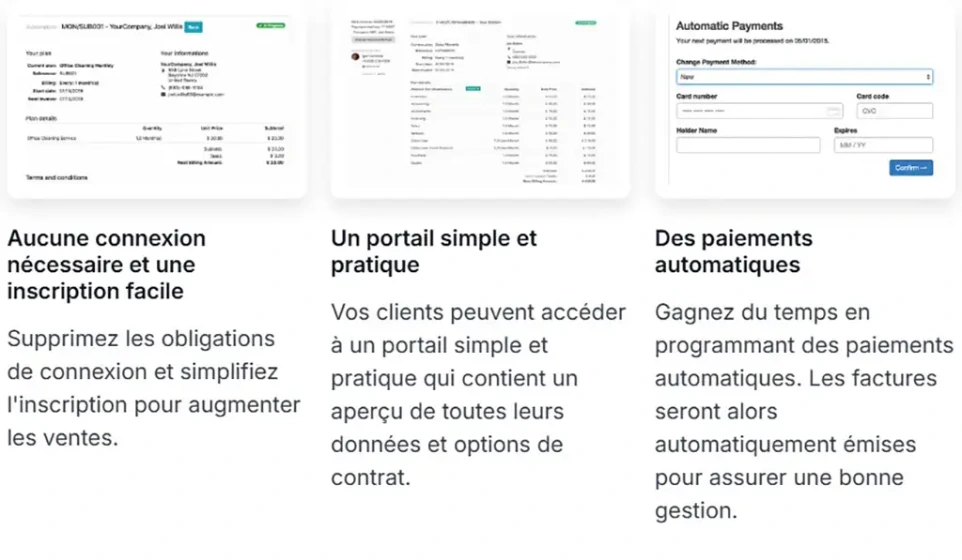 Gestion des abonnements