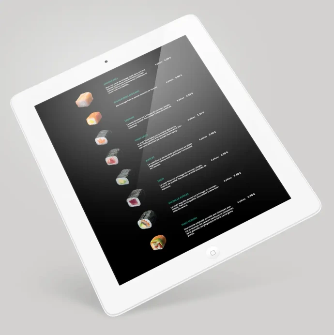 Menu restaurant digital