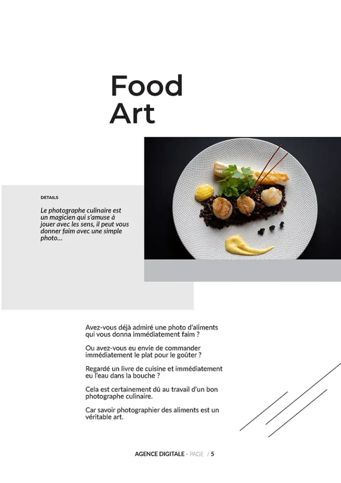 Création de livres de recettes pour restaurant